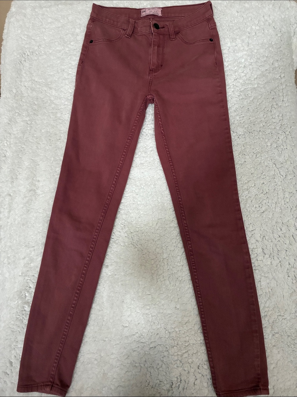 Free People Skinny Jeans - Berry color Size 25